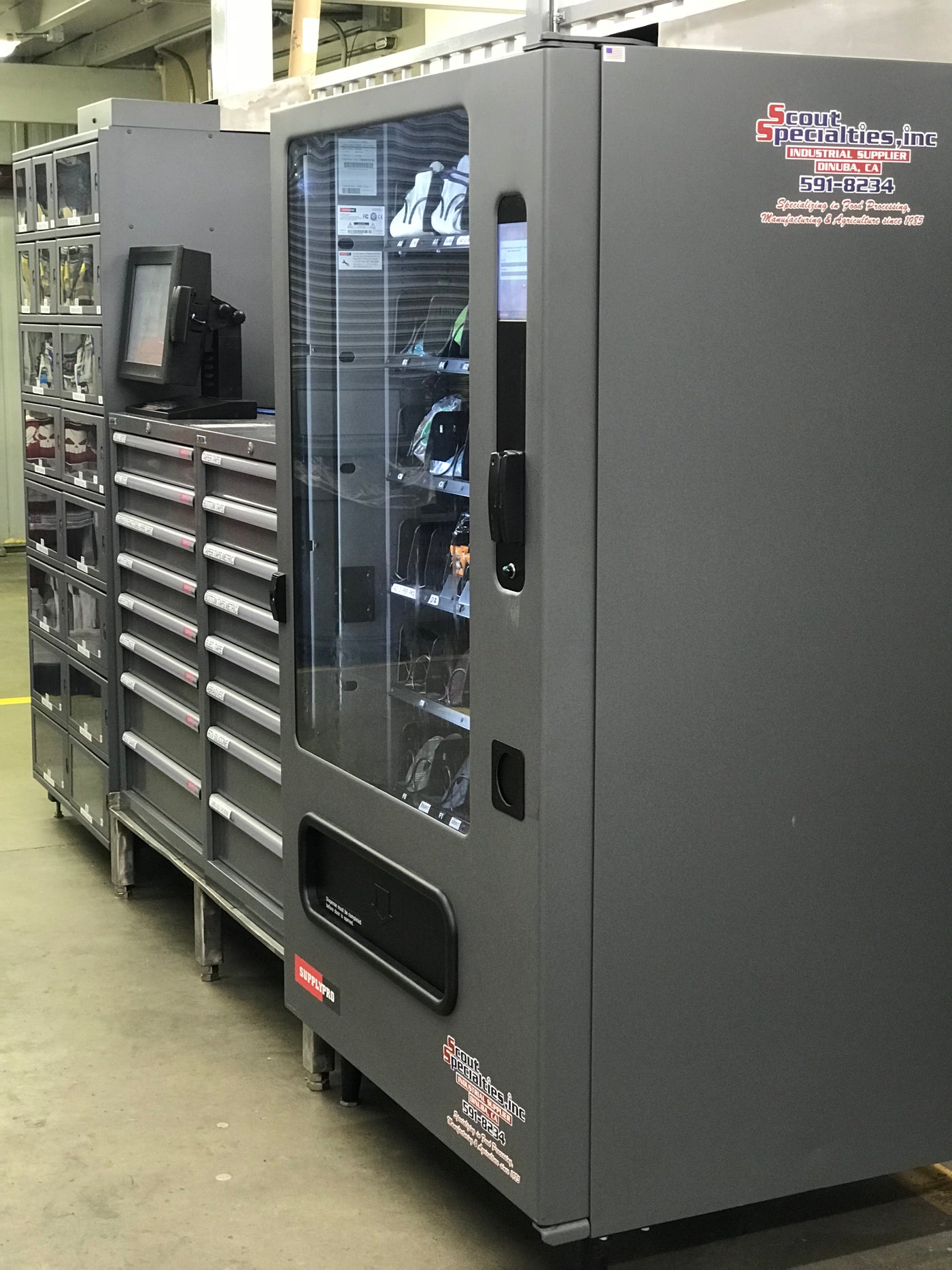 industrial vending machine by Scout Specialties